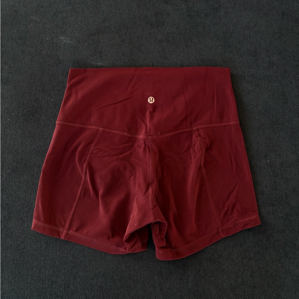 lululemon athletica Deep Red Athletic Shorts